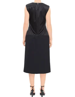 Asymmetric Pleated Dress