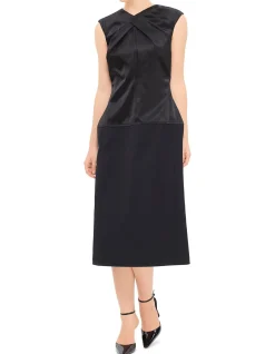 Asymmetric Pleated Dress