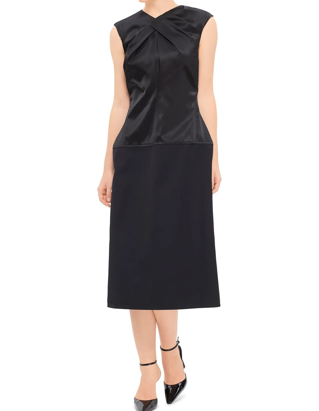 Asymmetric Pleated Dress