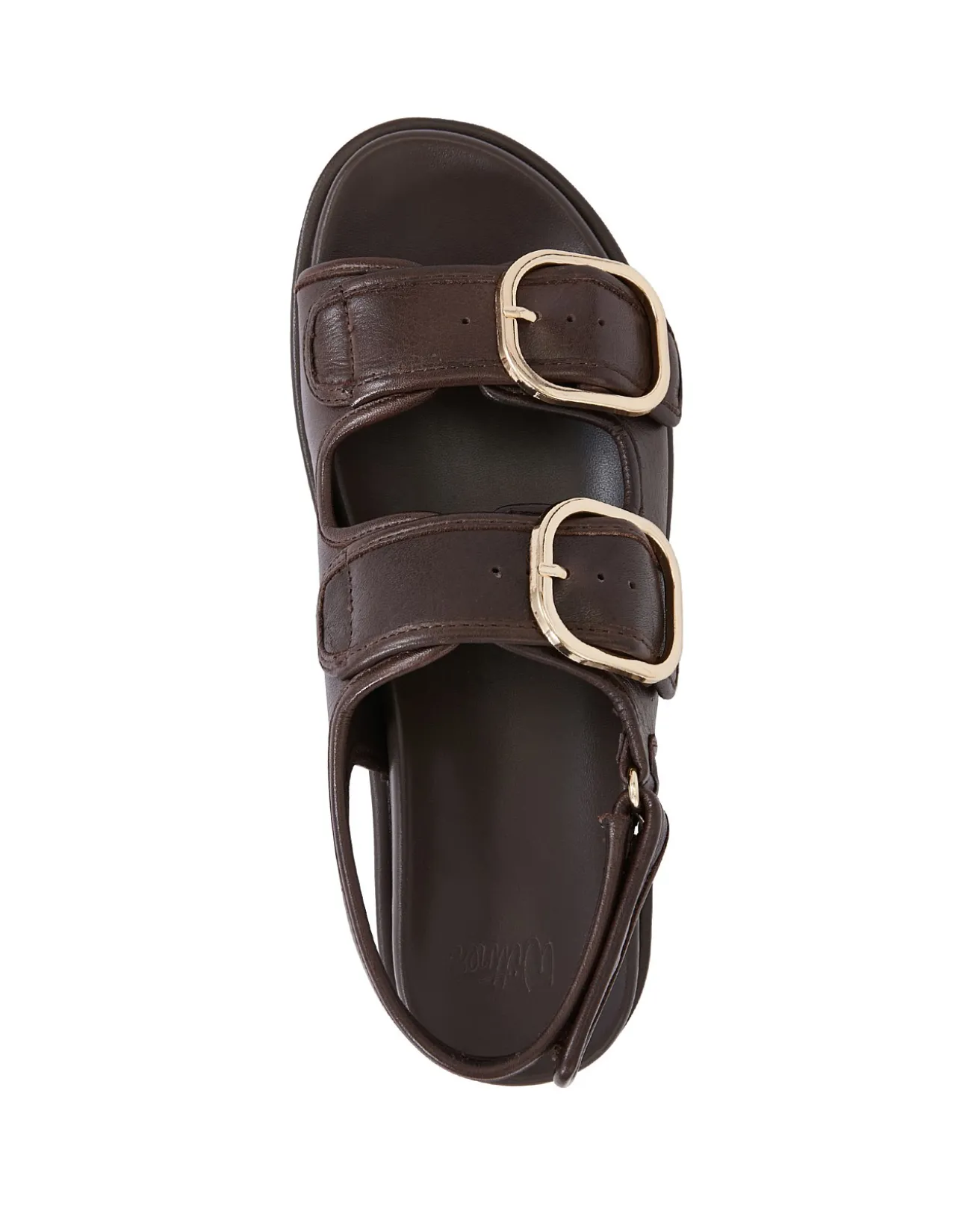 ATTICUS Ebony Pebble Leather Flatform