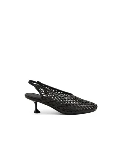 ATUNED Mesh Slingback Kitten Heel Pumps