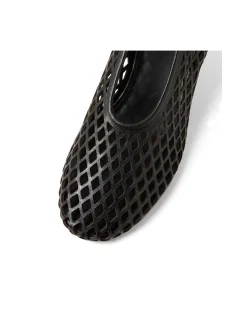 ATUNED Mesh Slingback Kitten Heel Pumps