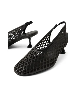 ATUNED Mesh Slingback Kitten Heel Pumps