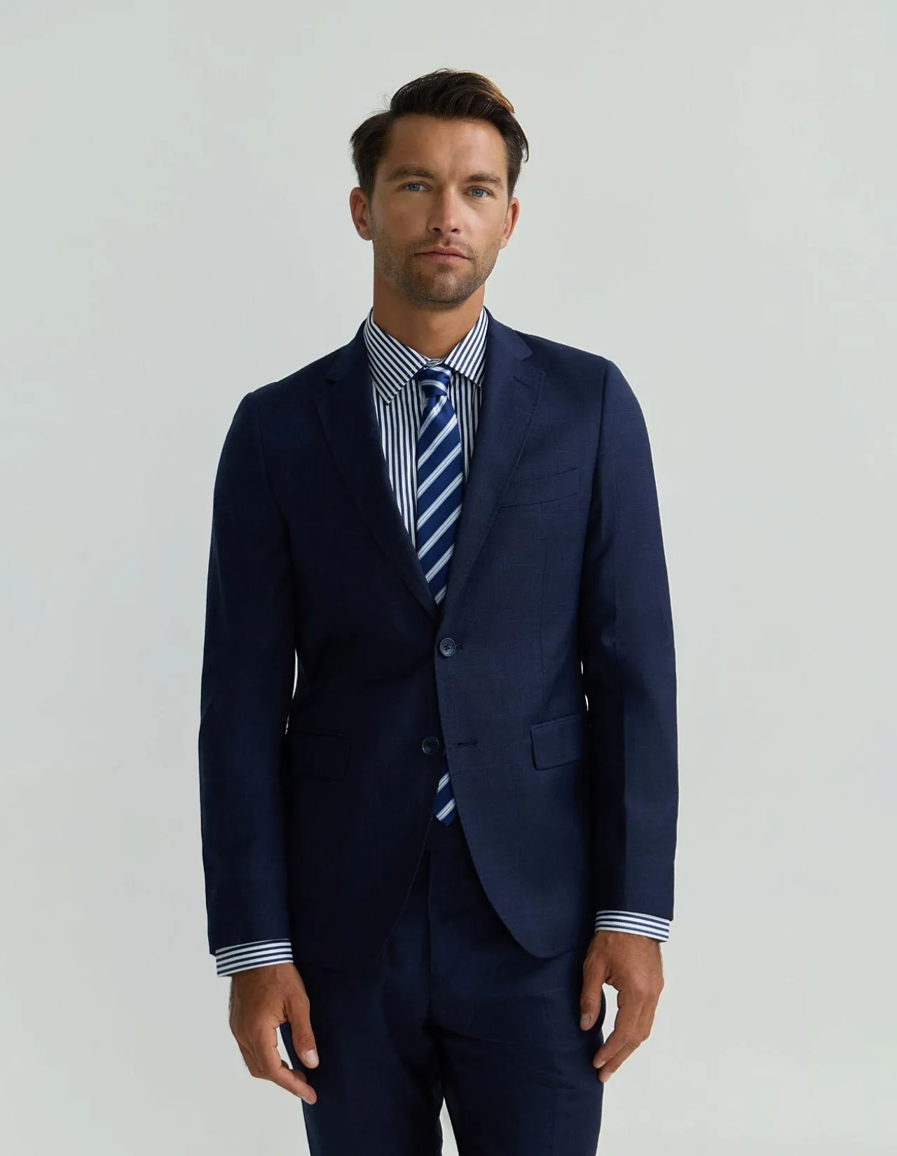 AUDEN WOOL CHECKED SUIT JACKET