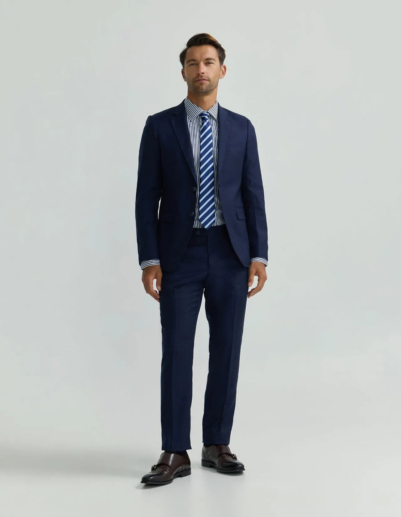 AUDEN WOOL CHECKED SUIT JACKET