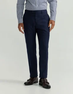 AUDEN WOOL CHECKED SUIT TROUSER