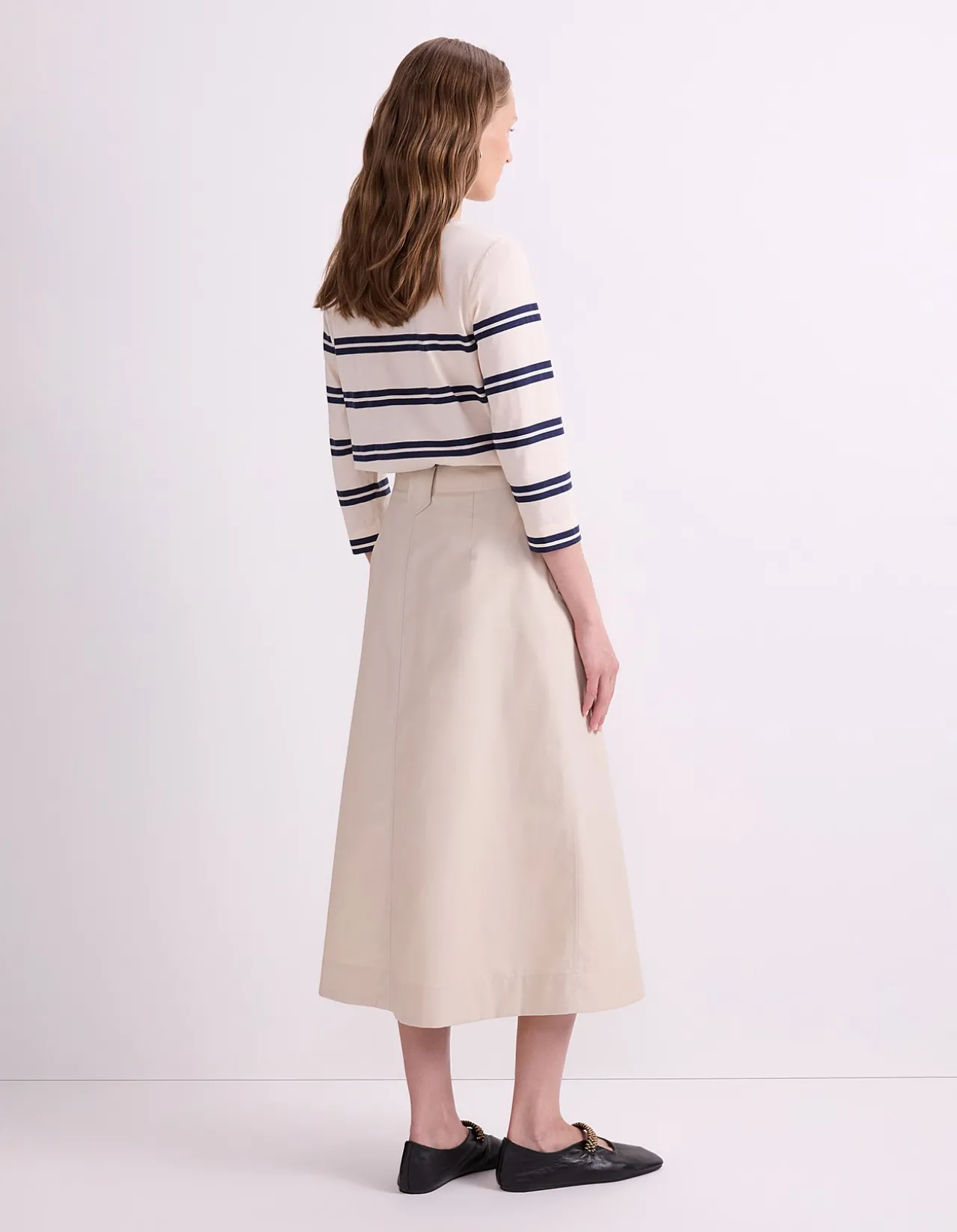 AUDREY BUTTON THROUGH SKIRT