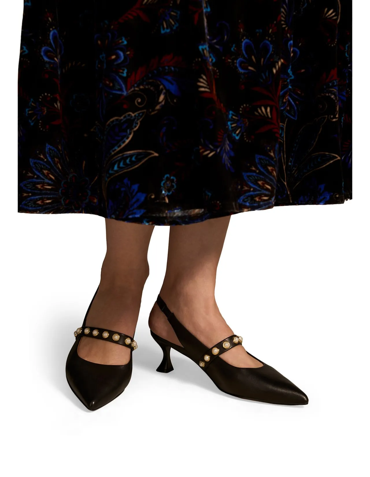 Audrey Kitten Heel - Black