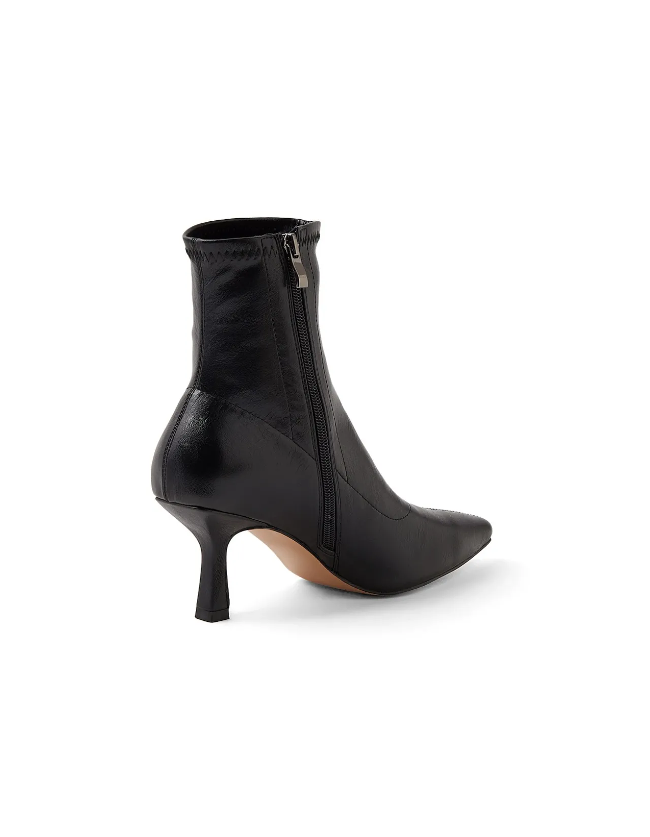Audry Pointed Toe Kitten Heel Ankle Boots