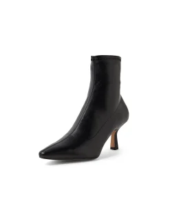 Audry Pointed Toe Kitten Heel Ankle Boots