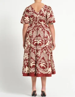 AURELA COTTON MIDI DRESS