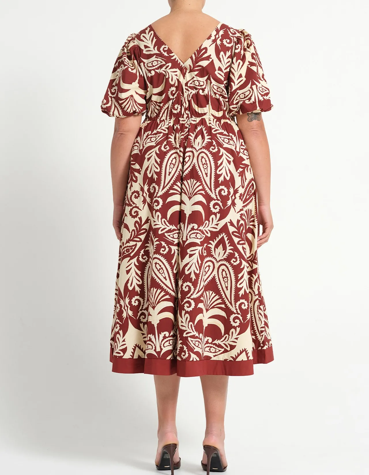 AURELA COTTON MIDI DRESS