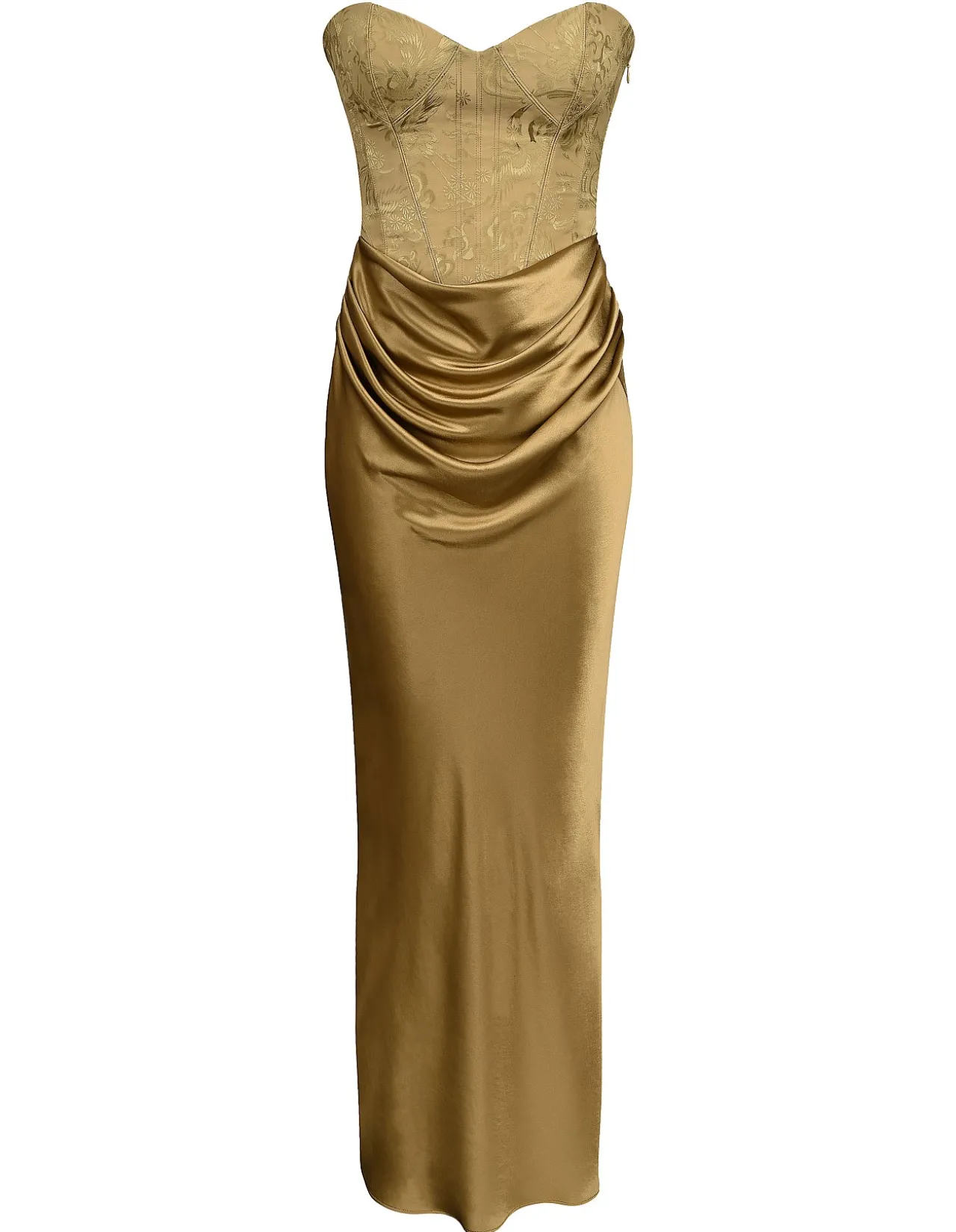 AURELIA BROCADE CORSET MAXI DRESS