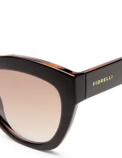 AURELIE CHOC / MILKY TORT CAT-EYE SUNGLASSES