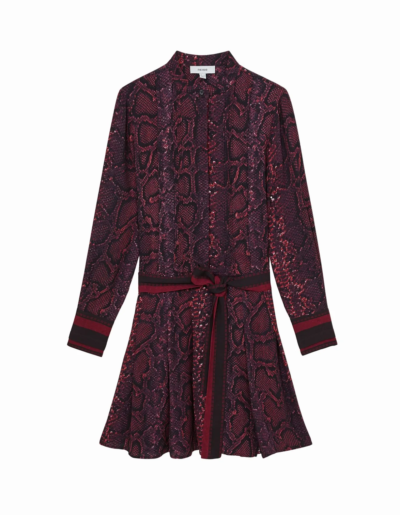 Aurora Snake Print Flippy Mini Dress