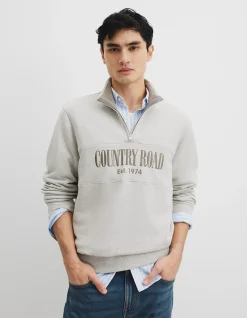 Australian Cotton Half Zip Heritage Sweat