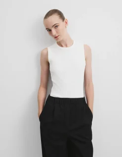 Australian Cotton Blend Fitted Rib Tank