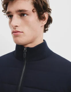 Australian Cotton Blend Knit Hybrid Jacket