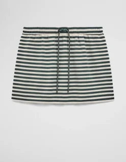 Australian Cotton Blend Stripe Jersey Skirt