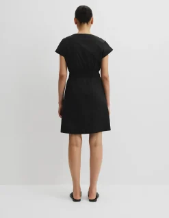 Australian Cotton Shirred Waist Mini Dress