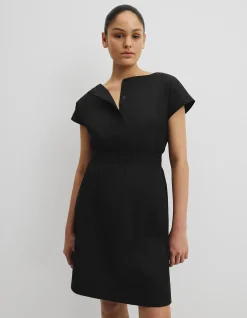 Australian Cotton Shirred Waist Mini Dress