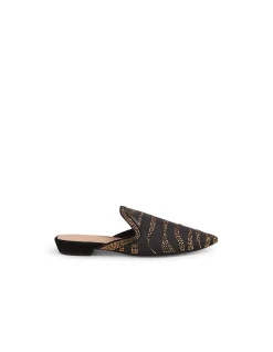 Avida Crystal Embellished Pointed Mules