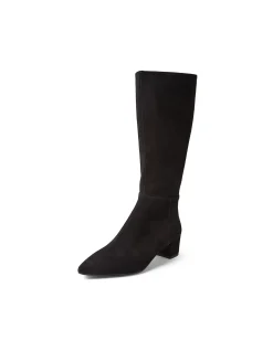 Axey Pointed Toe Suede Knee High Boots
