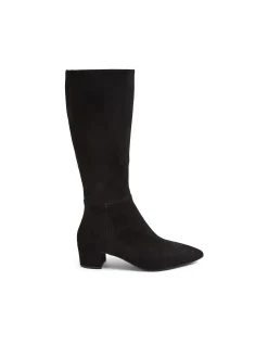 Axey Pointed Toe Suede Knee High Boots