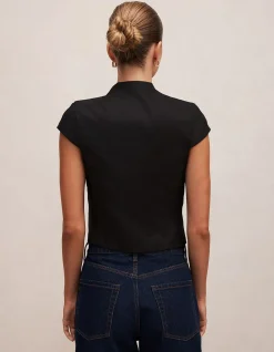 AYLA KEYHOLE LINEN TOP