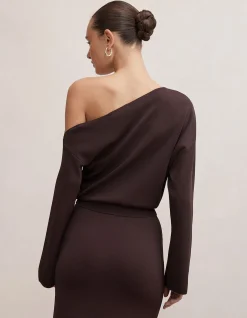 AYVA ASYMMETRIC KNITTED TOP