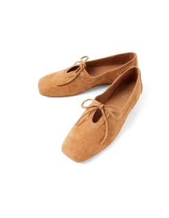 Babos Suede Lace Up Square Toe Loafers