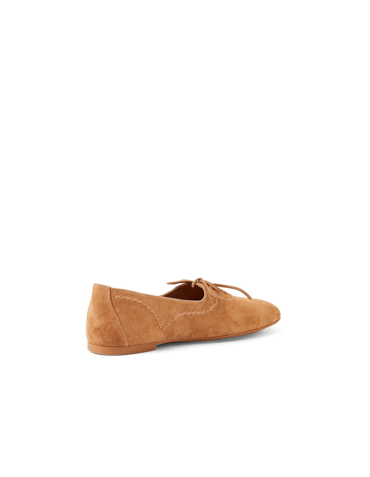 Babos Suede Lace Up Square Toe Loafers