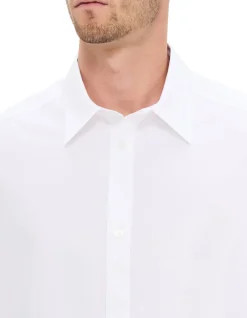 BACK PB EMB POPELINE LOOSE SHIRT