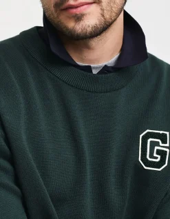Badge Crew Neck Knit