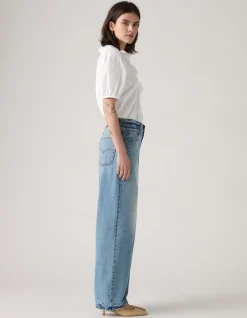 Baggy Dad Mid Rise Straight Leg Jeans