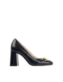 BAILEY85 BLOCK HEEL PUMP WITH TRIM