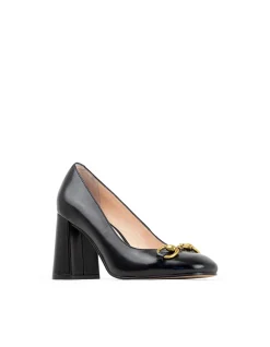 BAILEY85 BLOCK HEEL PUMP WITH TRIM