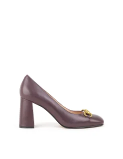 BAILEY85 BLOCK HEEL PUMP WITH TRIM