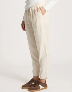 Bajau Soft Washed Linen Tapered Pant