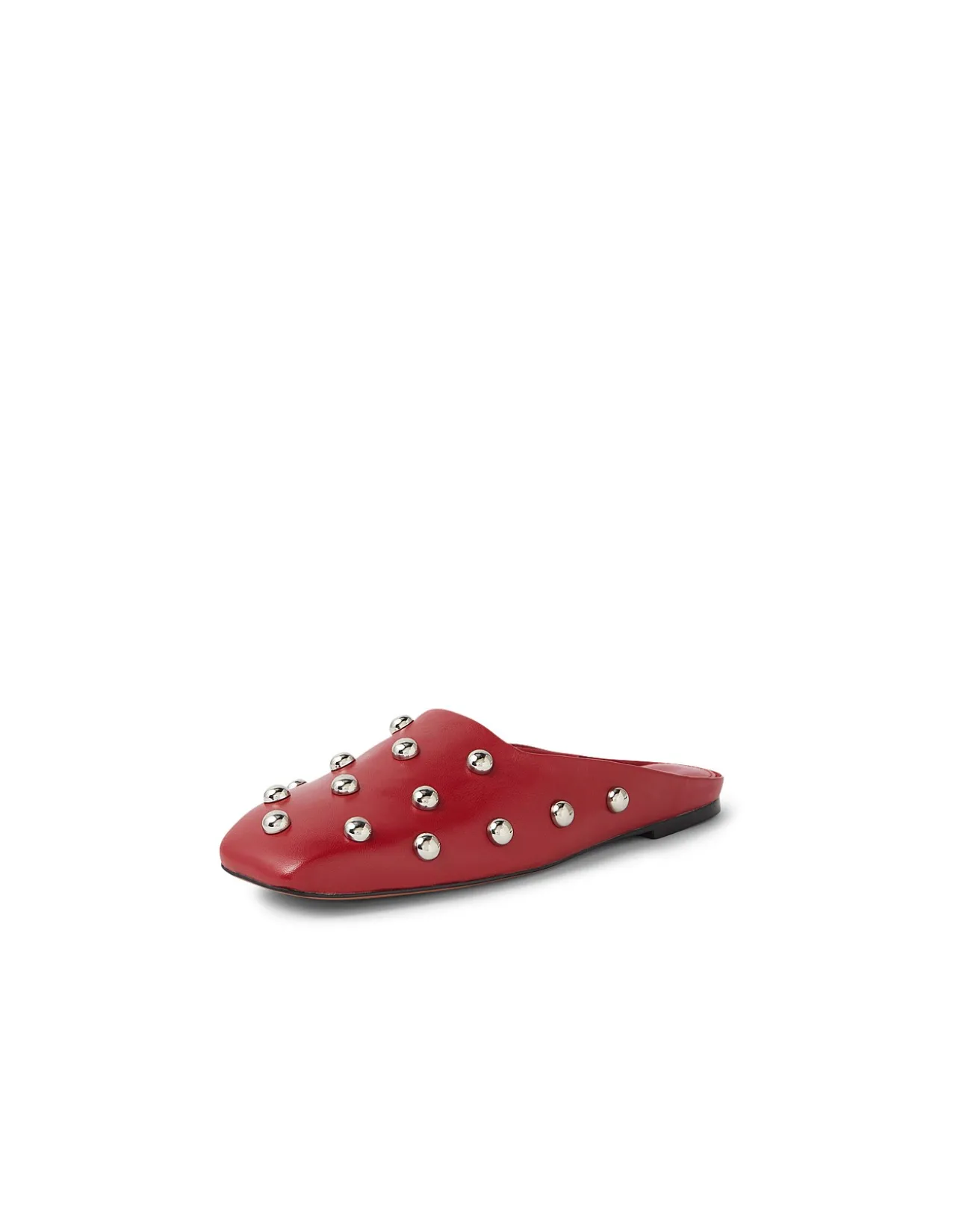 Balora Studded Leather Mule Flats