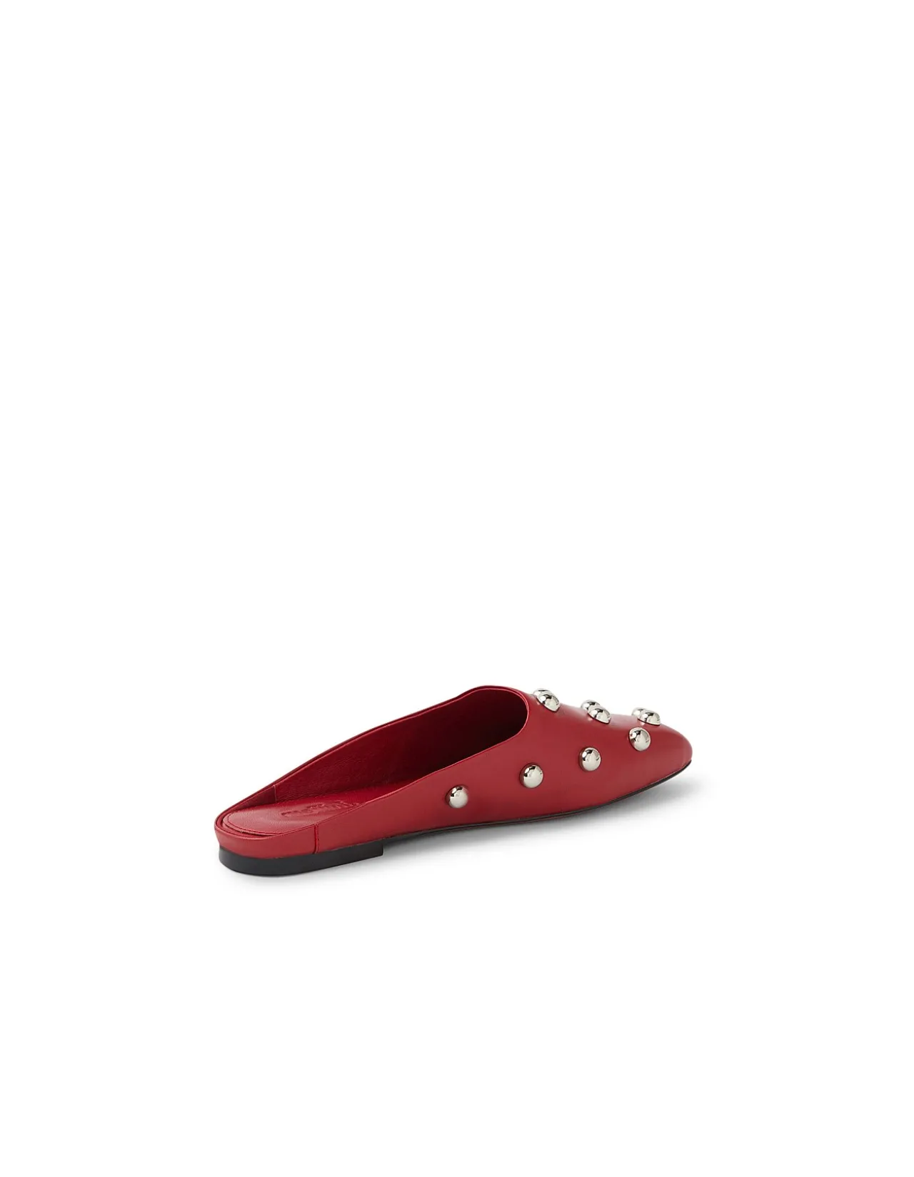 Balora Studded Leather Mule Flats