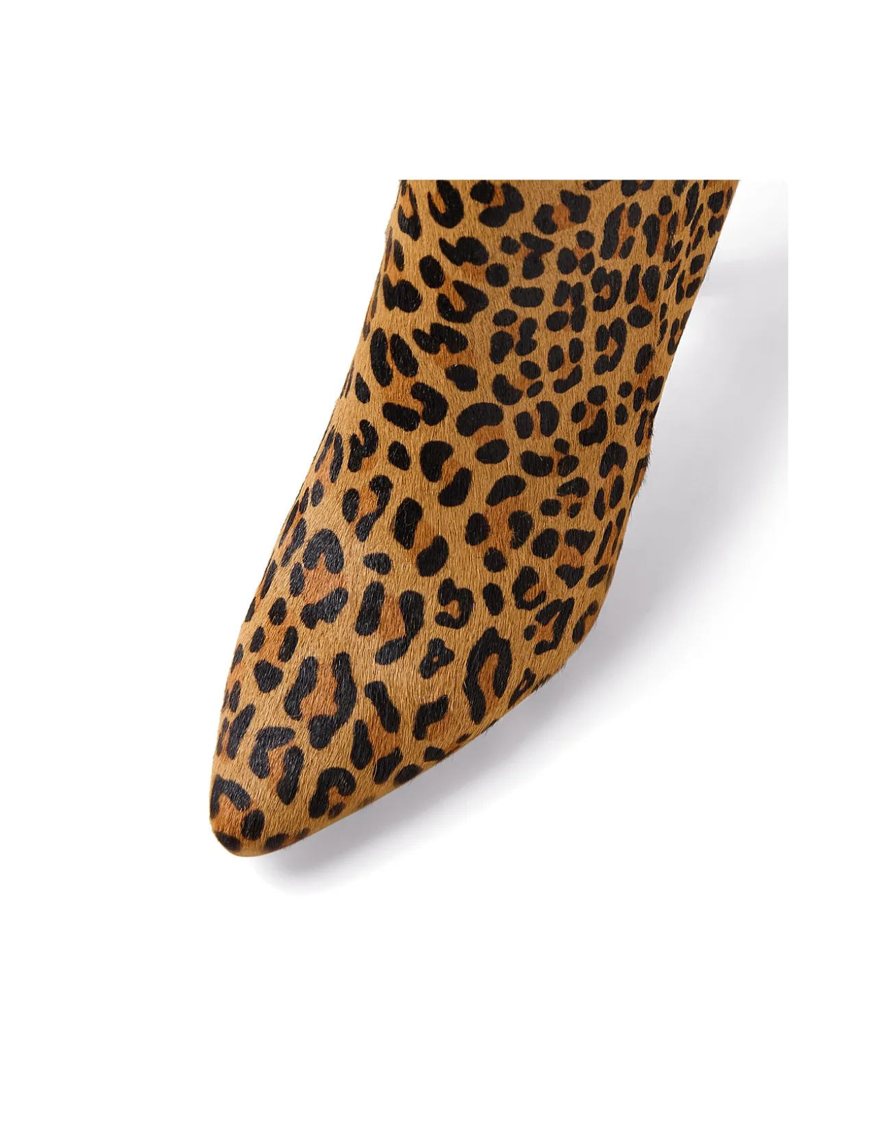 Bambina Leopard Pony Heeled Ankle Boots