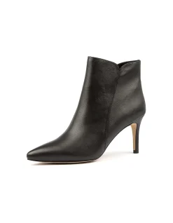 Bambina Pointed Heel Leather Ankle Boots