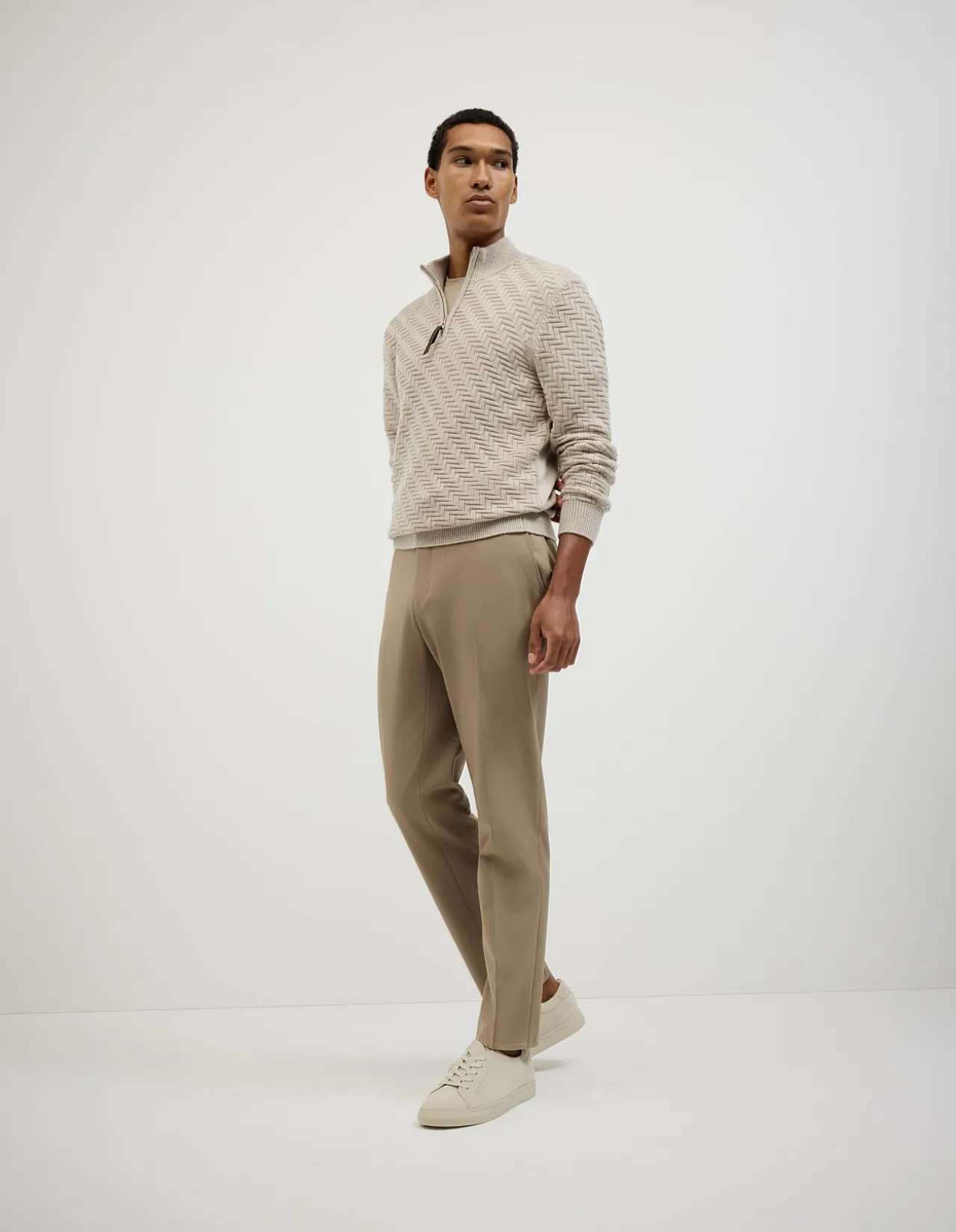 Barker Quarter Zip Knit