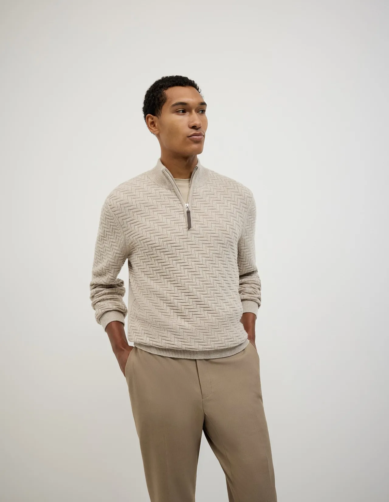 Barker Quarter Zip Knit
