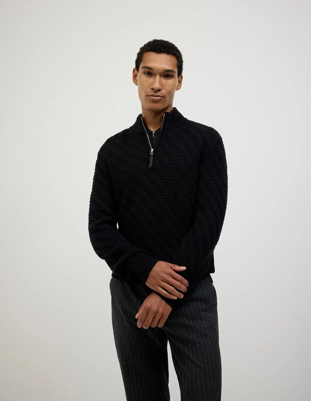 Barker Quarter Zip Knit