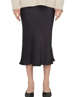 Bar Silk Midi Skirt