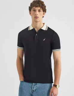 BAYER PIQUE POLO SHIRT BLACK