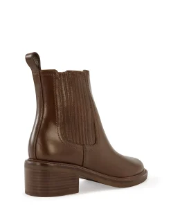 Baylee Oak Leather Ankle Boot