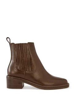 Baylee Oak Leather Ankle Boot
